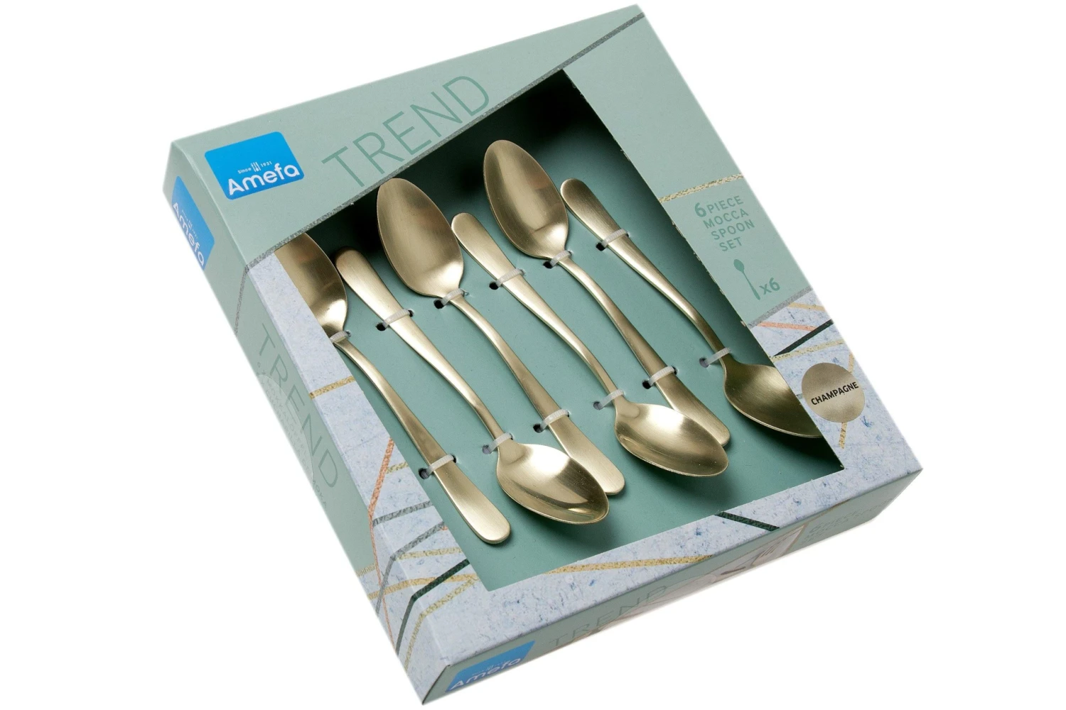 Amefa Austin 1410, 1410AVTR06AK6 Cuillères à Dessert Couleur Champagne, 6 Pièces 6 Amefa Austin 1410, 1410AVTR06AK6 Cuillères à Dessert Couleur Champagne, 6 Pièces – Image 4