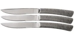Amefa Bongo 2465 Hamered Set De 3 Couteaux à Steak