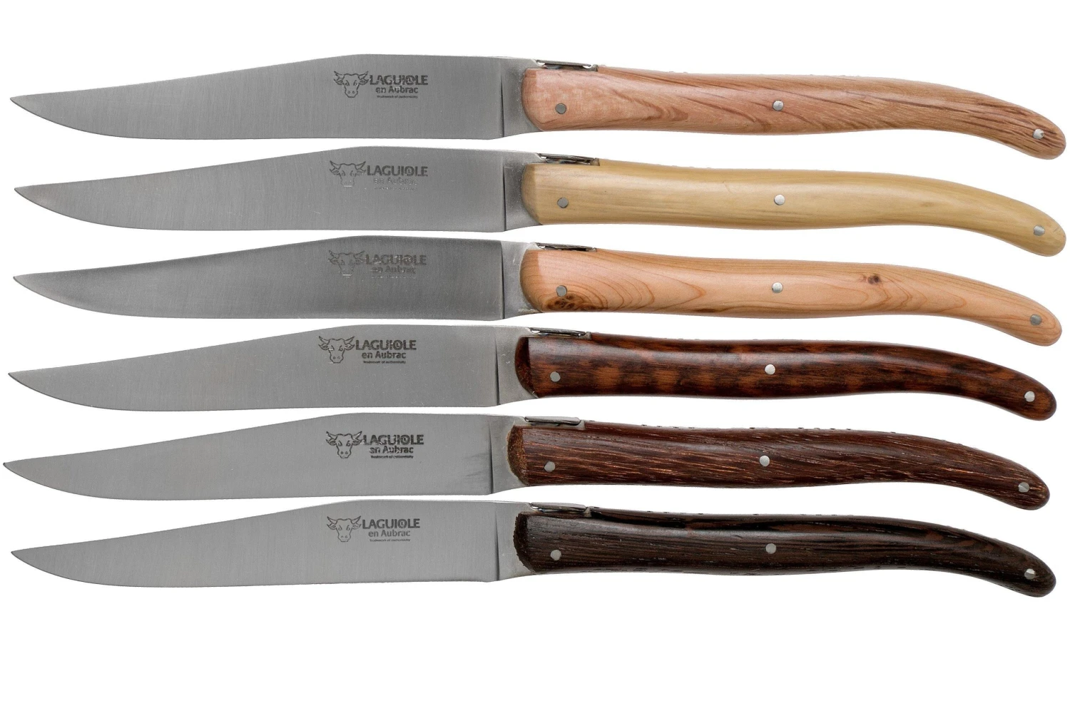 Laguiole En Aubrac Quotidien Set De Couteaux à Steak (6 Pcs) Bois Français 4 Laguiole En Aubrac Quotidien Set De Couteaux à Steak (6 Pcs) Bois Français – Image 2
