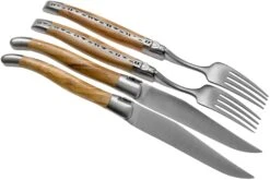 Laguiole En Aubrac CCF99OLIHL Set De Couverts 4 Pièces Bois D'olivier -Victorinox Soldes AUCCF99OLIHL 03 laguiole en aubrac