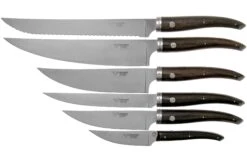 Laguiole En Aubrac Gourmet COL99CUIGOEBIB Set De 6 Couteaux Bois D'ébène Avec Bloc à Couteaux -Victorinox Soldes AUCOL99CUIGOEBIB 04 laguiole en aubrac