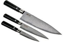 Böker Damast Black Ensemble De Trois Couteaux, 130420SET -Victorinox Soldes BO130420SET 02 boker bo130420set 02