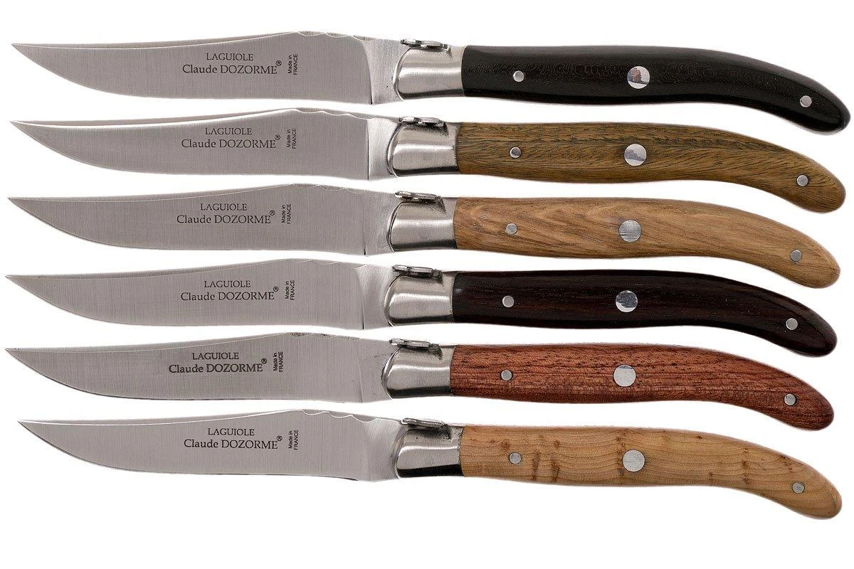 Claude Dozorme Laguiole Coffret De Couteaux à Steak 6 Pièces, Bois Variés 5 Claude Dozorme Laguiole Coffret De Couteaux à Steak 6 Pièces, Bois Variés – Image 3