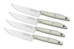 Due Cigni 1896 America 2C1019WSET4, Set De 4 Couteaux à Steak, Blanc