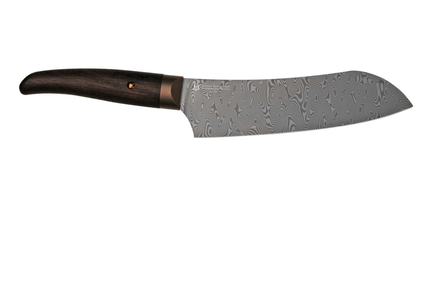 Due Cigni Coquus Balbach Damascus 2C2103DGD Santoku 18 Cm 4 Due Cigni Coquus Balbach Damascus 2C2103DGD Santoku 18 Cm – Image 2