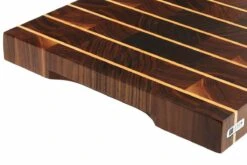 Eden Planche à Découper Faite à La Main, Noyer Américain Avec Rayures, 37x36 Cm -Victorinox Soldes EQP004 3736 02 eden snijplank eqp004 3736 d2