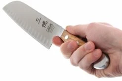Santoku Alvéolé Alpha Olivier Güde, X546/18 -Victorinox Soldes GUX546 18 05 gude alpha olive gux546 18 05