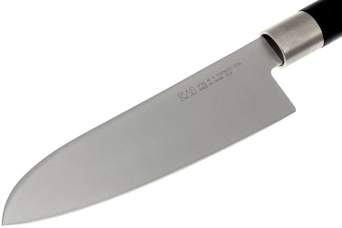 Kai Wasabi Black Santoku 16.5cm 6716S 4 Kai Wasabi Black Santoku 16.5cm 6716S – Image 2