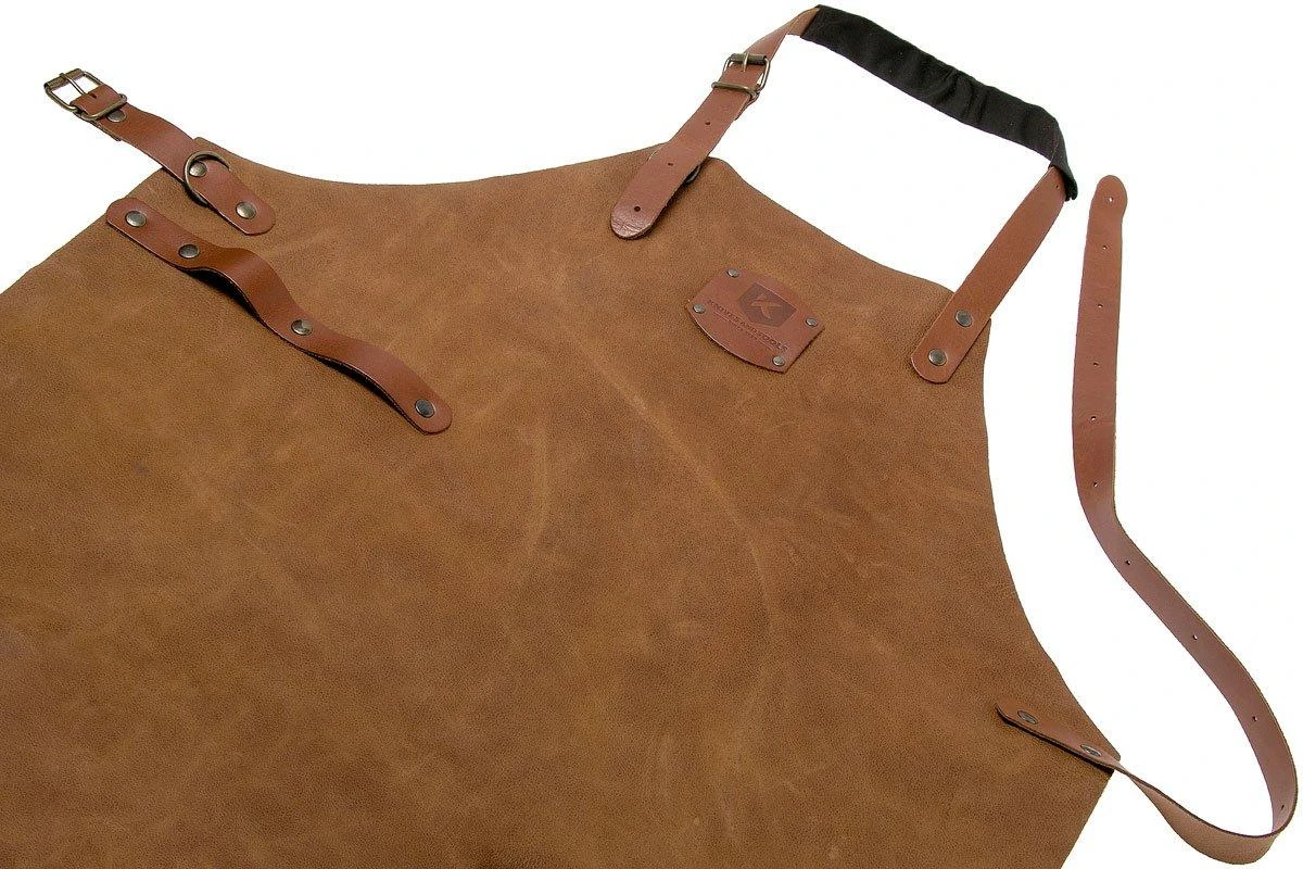Knivesandtools Tablier En Cuir, Utah Rust 82cm 4 Knivesandtools Tablier En Cuir, Utah Rust 82cm – Image 2