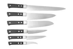 Maserin TEGI 2500TG02-N Set De 6 Couteaux De Cuisine Avec Sac Enroulable, Noir -Victorinox Soldes ME2500TG02 N 02 maserin