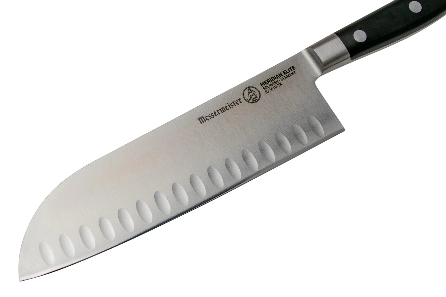 Messermeister Meridian Elite E-3610-7K Santoku à Alvéoles, 18 Cm 5 Messermeister Meridian Elite E-3610-7K Santoku à Alvéoles, 18 Cm – Image 3
