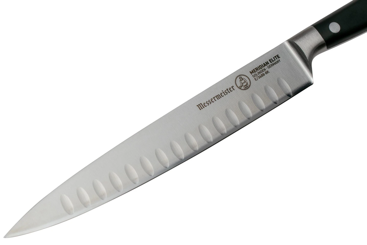 Messermeister Meridian Elite E-3688-8K Couteau à Viande Avec Alvéoles, 20 Cm 5 Messermeister Meridian Elite E-3688-8K Couteau à Viande Avec Alvéoles, 20 Cm – Image 3