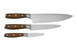 Messermeister Avanta Start Set, Set De Couteaux 3 Pièces, Bois De Pakka -Victorinox Soldes MRL8000 3S 02 messermeister