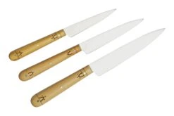 Nontron Traditional Set Of 3 Kitchen Knives, T3OFRBU Set De 3 Couteaux -Victorinox Soldes NNT3OFRBU 03 nontron