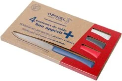 Opinel Bon Appetit+ Set De 4 Couteaux De Table, Primo, Lame Micro-dentée -Victorinox Soldes OP002048 02 opinel op002048 02