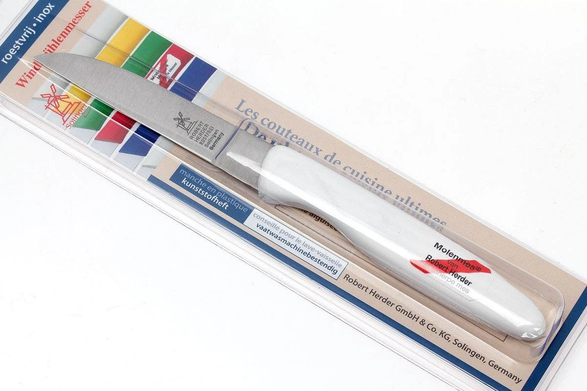 Robert Herder Couteau à éplucher Straight Classic Inox, Blanc, 8,5 Cm 9 Robert Herder Couteau à éplucher Straight Classic Inox, Blanc, 8,5 Cm – Image 7