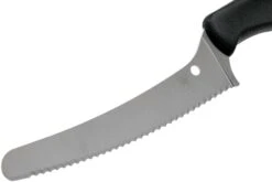 Spyderco Z-Cut K13SBK Couteau Universel 11 Cm, Noir, Dentelé -Victorinox Soldes SPK13SBK 03 spyderco