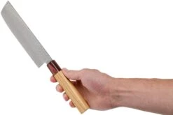 Sakai Takayuki Nakiri 33-Layer Damascus Hammered WA 16 Cm -Victorinox Soldes TA07473 06 sakai takayuki