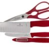 Victorinox SwissClassic 6.7131.4G Set De 4 Couteaux De Cuisine, Rouge -Victorinox Soldes VT6 7131 4G 01 victorinox