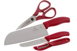 Victorinox SwissClassic 6.7131.4G Set De 4 Couteaux De Cuisine, Rouge -Victorinox Soldes VT6 7131 4G 03 victorinox