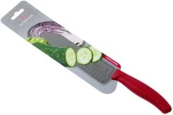 Victorinox SwissClassic 6.8521.17B Santoku Avec Alvéoles 17 Cm, Rouge -Victorinox Soldes VT6 8521 17B 06 victorinox