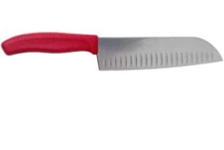 Victorinox SwissClassic 6.8521.17G Santoku Avec Alvéoles 17 Cm, Rouge -Victorinox Soldes VT6 8521 17G 02 victorinox