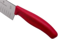 Victorinox SwissClassic 6.8521.17G Santoku Avec Alvéoles 17 Cm, Rouge -Victorinox Soldes VT6 8521 17G 05 victorinox