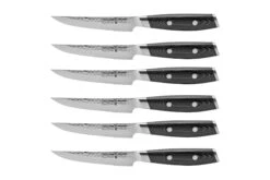 Yaxell Tsuchimon 36771 Set De 6 Couteaux à Steak Avec Bloc à Couteaux, Noir -Victorinox Soldes YL36771 03 yaxell