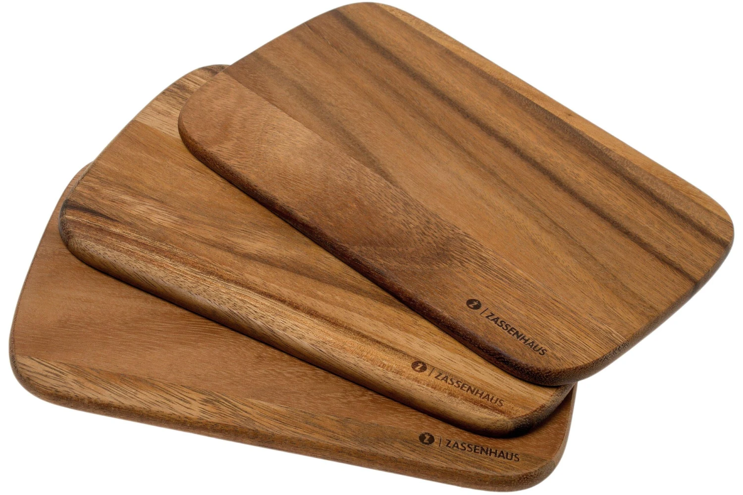 Zassenhaus Planche à Découper / Planche De Service En Bois D'acacia 3 Pièces 22x15x1 Cm 3 Zassenhaus Planche à Découper / Planche De Service En Bois D'acacia 3 Pièces 22x15x1 Cm